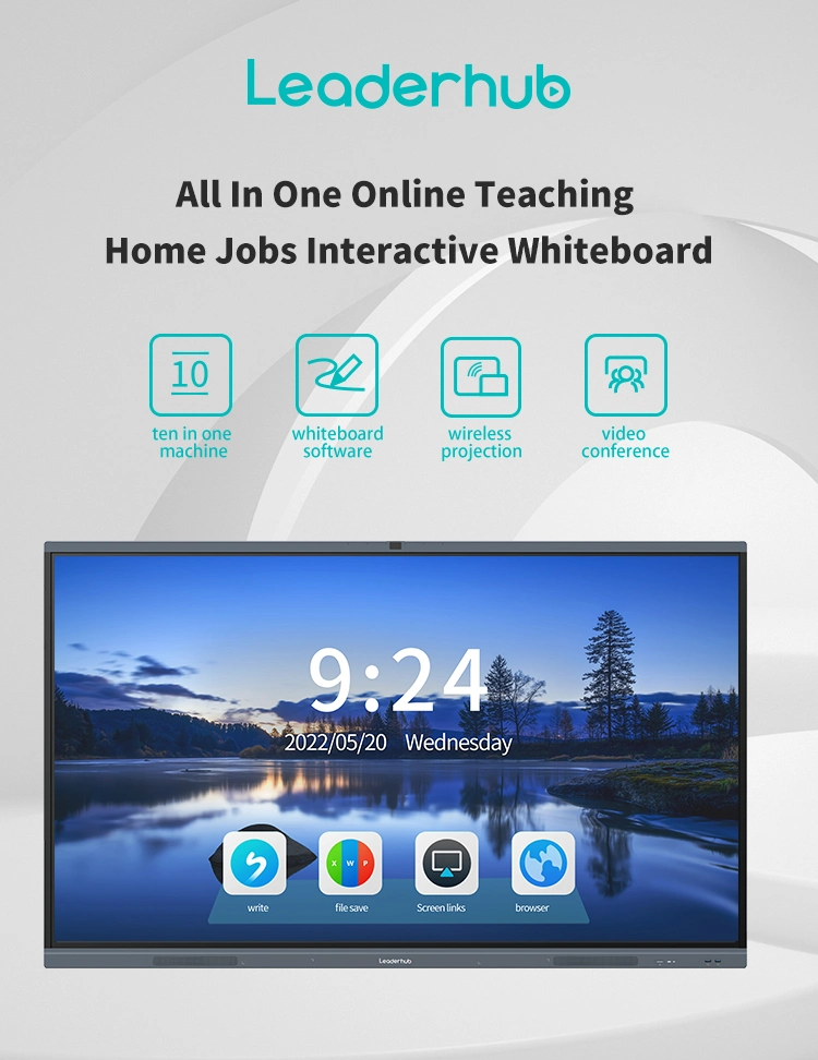 65 Inch 4K Smart Television Digital Whiteboard Smart Board for Online Education Meeting