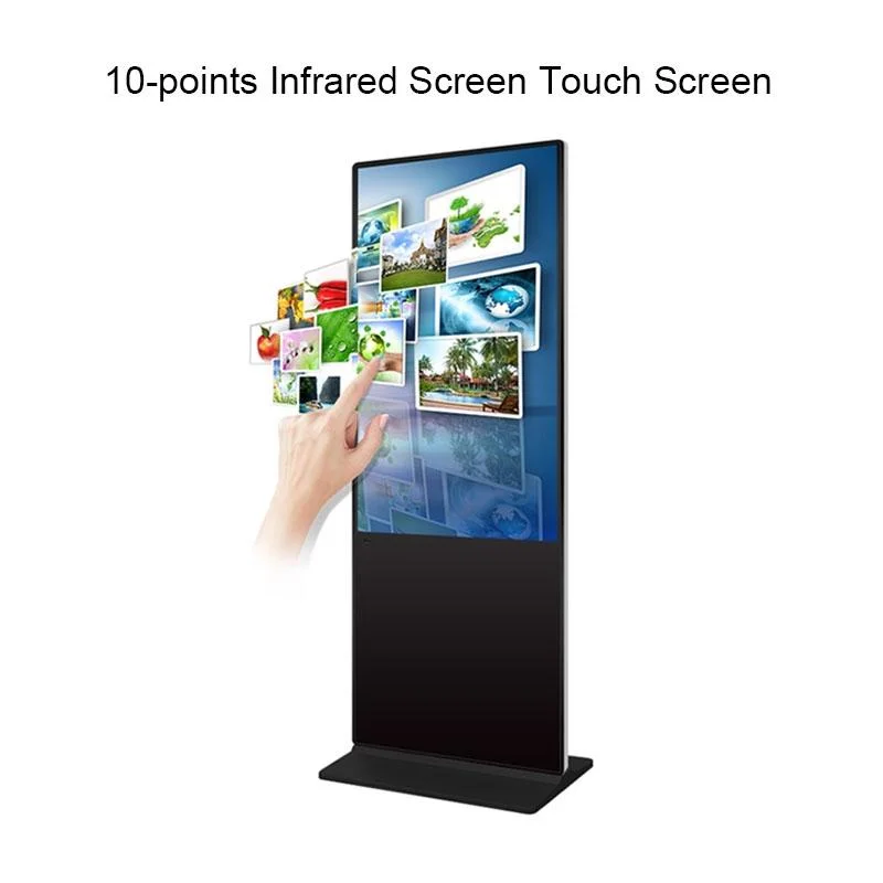 OLED 55 Inch Stand Monitor Kiosk Network Video Player Terminal Touch Screen Advertising Display Interactive LCD Digital Signage Transparent Laptop Screen
