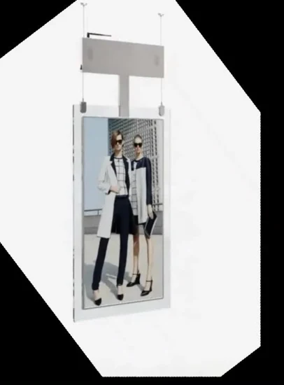 43 Android WiFi Hanging Revolving Ultra Thin Double Sided Digital Signage Transparent LCD Display