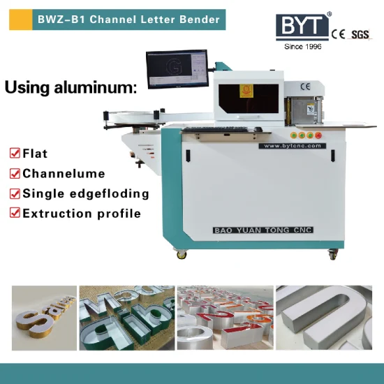 2023 Bytcnc CNC Automatic 3D Signs Flange Channel Letter Bending Machine for Advertising LED Signage Aluminum Profile Coil Trim with CE SGS Certification