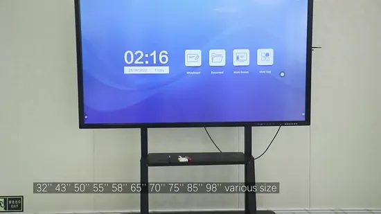 86 Inch Interactive Touch Panel Display for Wall Mount