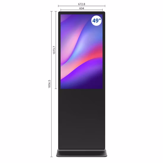 OLED 55 Inch Stand Monitor Kiosk Network Video Player Terminal Touch Screen Advertising Display Interactive LCD Digital Signage Transparent Laptop Screen