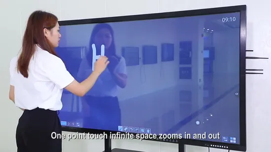 Large 85 Inch Interactive Touchscreen Smart Board for Collaboration 