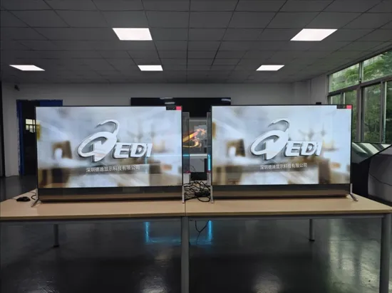 55inch OLED Transparent Digital Signage Manufacturer Pcap Touch Screen 