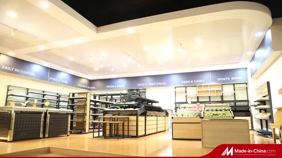 Heavy Duty Supermarket Shelf Combined with Storage Rack (JT