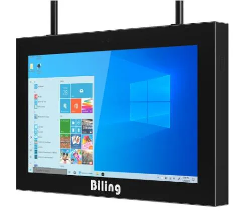 43 Inch Hanging Double Sided Transparent LCD Screen Thin Advertising Video Display Player 