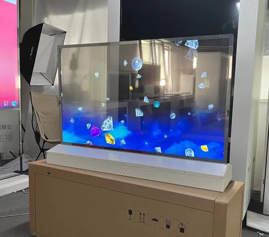 55 Inch 4K Digital Signage and Display Transparent OLED Display Transparent OLED Screen 