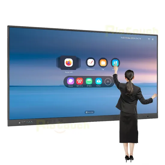 65/75/86/98/105/110 Inch Smart Board Interactive Flat Panel Display for School Teaching Education Android Whiteboard 