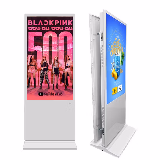 55 Inch LCD Totem Kiosk Touch Screen Digital Signage and LCD Advertising Display for Menu Board