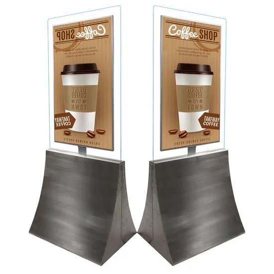 43 Inch Floor Stand Transparent 4K Advertising Display LCD Screen Double Sided Digital Signage Kiosk 