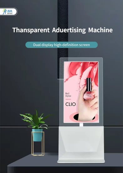 Foldable Portable Transparent OLED Advertising Screen 