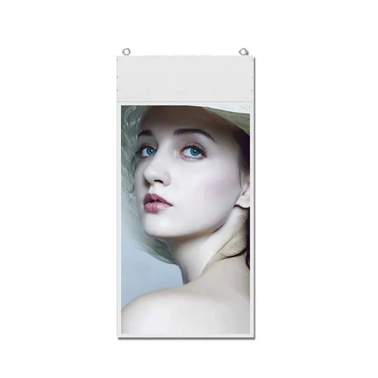 Transparent Screens Hanging Double Sided LCD Display Digital Signage Advertising Player 